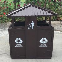 河南天祥 仿古果皮箱戶外垃圾桶環(huán)衛(wèi)二分類垃圾箱 廠家直銷(xiāo)